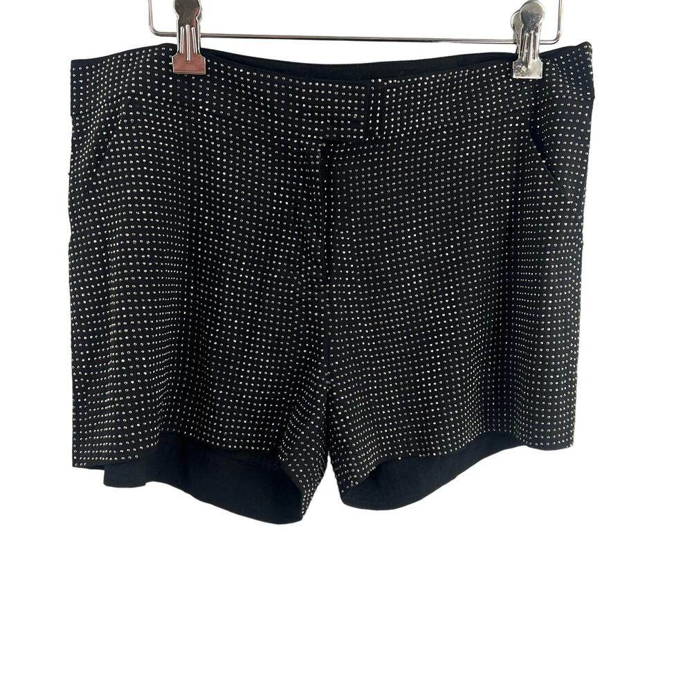 Alessandro‎ Miele Black Silver Studded Shorts Large